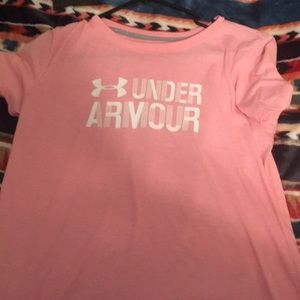 Pink under armor T-shirt